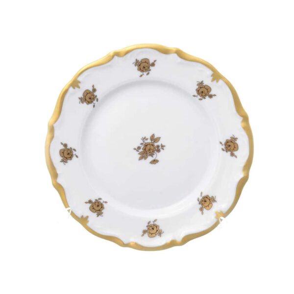 Набор тарелок Queens Crown Золотая роза 17 см (6шт) farforhouse
