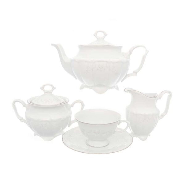 Чайный набор Свадебный узор Repast классическая чашка (15 предметов на 6 персон) farforhouse