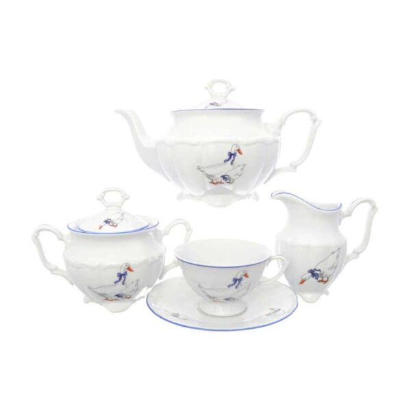 Чайный набор Гусики Repast классическая чашка (15 предметов на 6 перс.) farforhouse