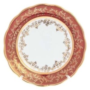 Набор тарелок Sterne porcelan Красный лист 17 см(6 шт) farforhouse