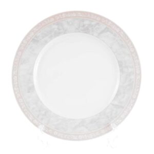 Набор тарелок Thun Яна Серый мрамор с розовым кантом 26см(6 шт) farforhouse