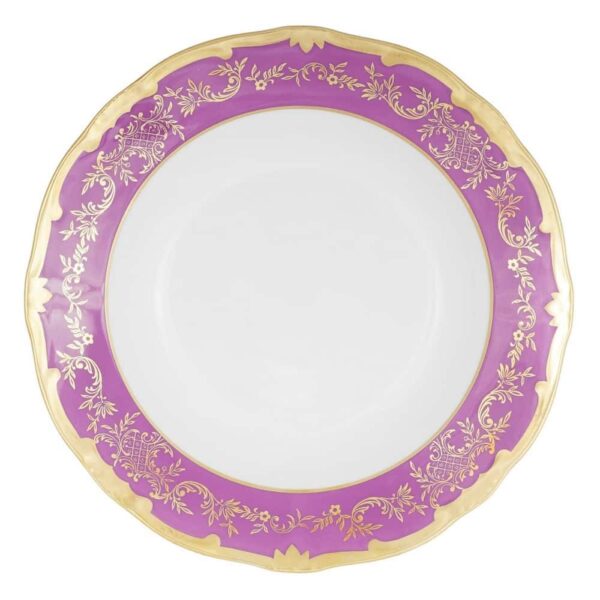 Набор глубоких тарелок 24см.6шт. Ювел фиолетовый Weimar Porzellan farforhouse