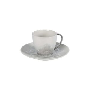 Чашка для кофе Peacock venice grey Villari farforhouse