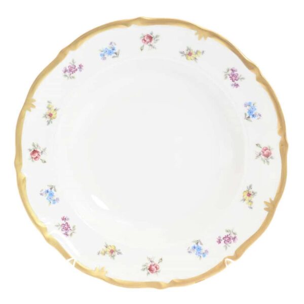 Набор тарелок глубоких Queens Crown Мелкие цветы 23 см farforhouse