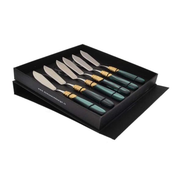 Набор столовых ножей для рыбы domus victoria gold (6 шт) 44631 farforhouse