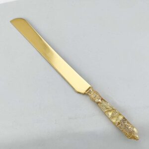 Нож для хлеба Versaille золотой Domus farforhouse