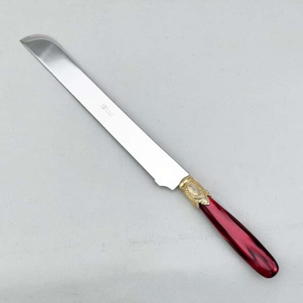 Нож для хлеба Ischia бордовый Domus farforhouse