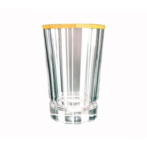 Набор стаканов высоких 360мл.6шт. MACASSAR GOLD Cristal dArques farforhouse