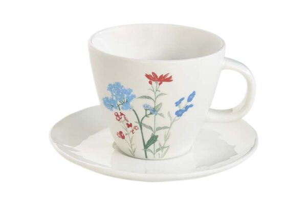 Чашка с блюдцем Луговые цветы