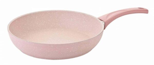 Сковорода 26 см 24 л с а/п покрытием без крышки розовый