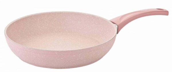 Сковорода 28 см 3 л с а/п покрытием без крышки розовый