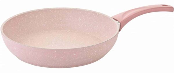 Сковорода 30 см 335 л с а/п покрытием без крышки розовый