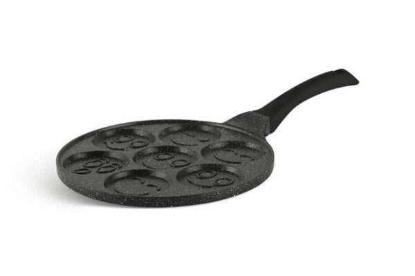 Сковорода-оладница (гранитная -26 см) Черный с белыми вкраплениями OMS farforhouse