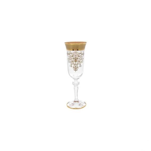 Кристина фужер для шампанского Матовая полоса золотая роспись B-G 180 мл (1 шт) farforhouse