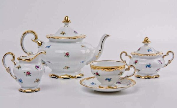 Мейсенский цветок Сервиз чайный Weimar на 6 персон 21 предметa подарочный farforhouse