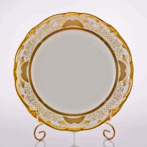 Симфония Золотая Набор тарелок Weimar Porzellan 24 см farforhouse