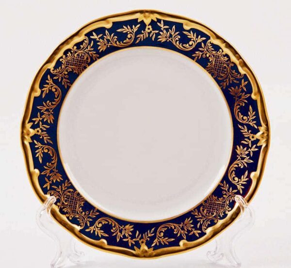 Ювел синий Набор тарелок Weimar Porzellan 24 см farforhouse