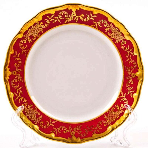 Ювел красный Набор тарелок Weimar Porzellan 15 см farforhouse