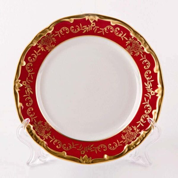Ювел красный Набор тарелок Weimar Porzellan 17 см farforhouse