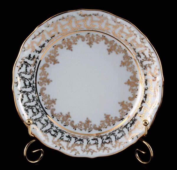 Лист белый Набор тарелок Bavarian Porcelain 19 см farforhouse