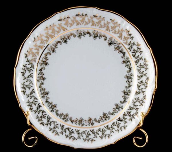 Лист белый Набор тарелок Bavarian Porcelain 24 см farforhouse
