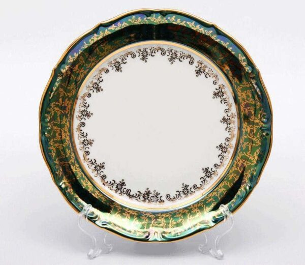 Лист зеленый Набор тарелок Bavarian Porcelain 19 см farforhouse
