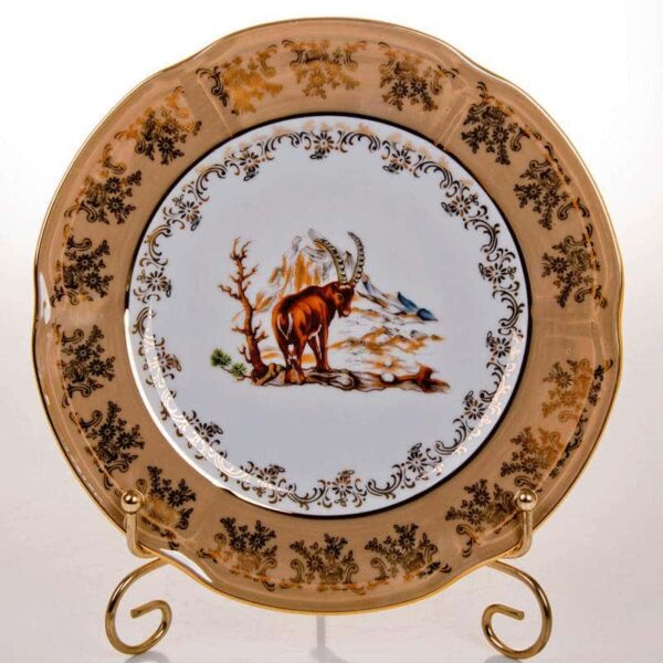 Мария Охота медовая Набор тарелок Bavarian Porcelain 21 см farforhouse