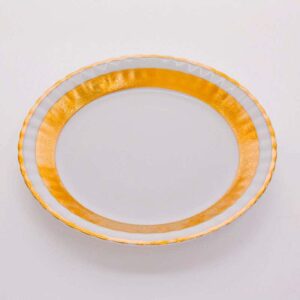 Лента Рельеф золото Набор тарелок Bavarian Porcelain 24 см farforhouse