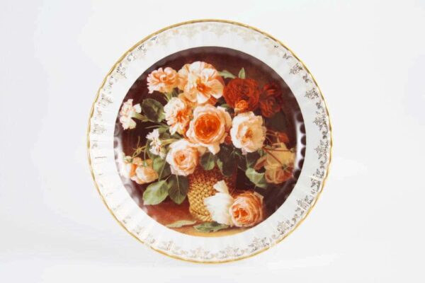 Цветы 8 Настенная тарелка Bavarian Porcelain 32 см farforhouse