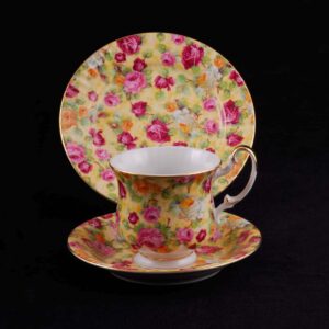 Моника Яркие цветы Сервиз чайный для завтрака 3предм. farforhouse
