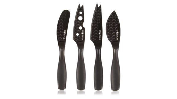 Набор мини-ножей для всех видов сыра Boska Монако 19х19 см 4 шт черный 2